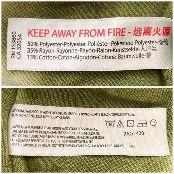 Free People Kelly Washed Tie Dye Set Sweatshirt Shorts Army Green Women's XS NWT - Picture 11 of 14